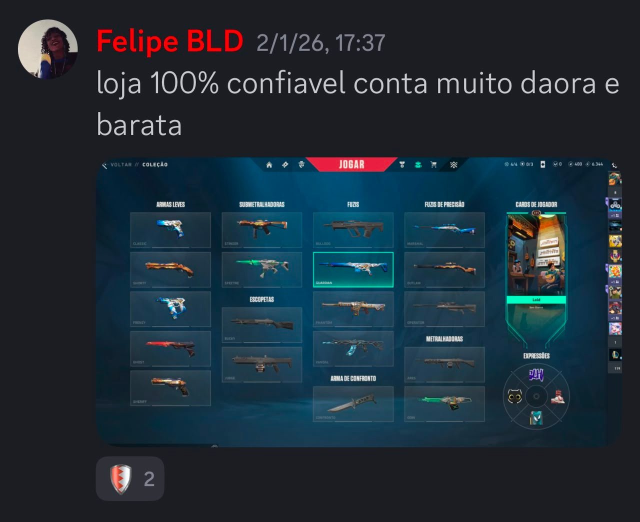 Feedback de F. B.